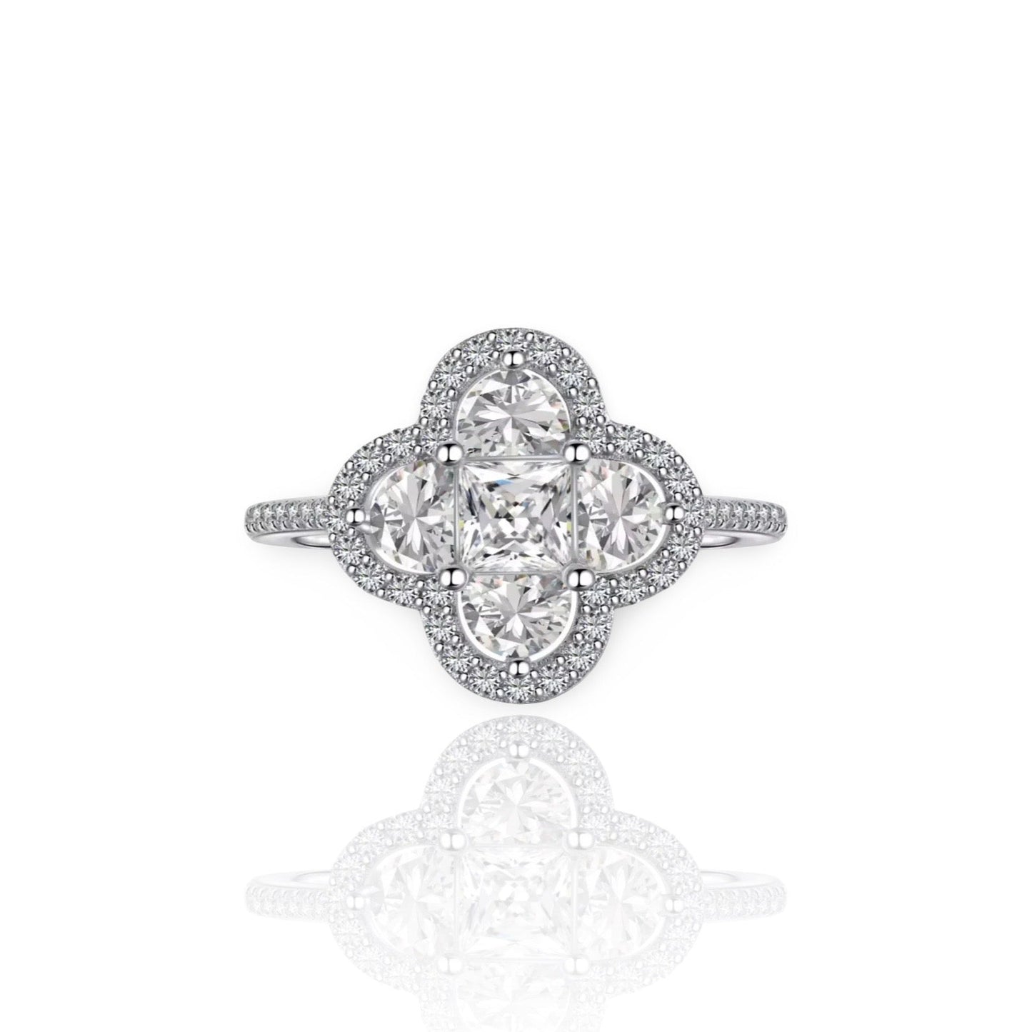 Silver Clover Ring | 925 Sterling Silver