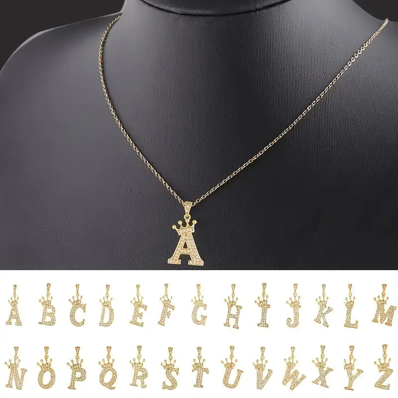 14K Gold Plated Letter Necklace