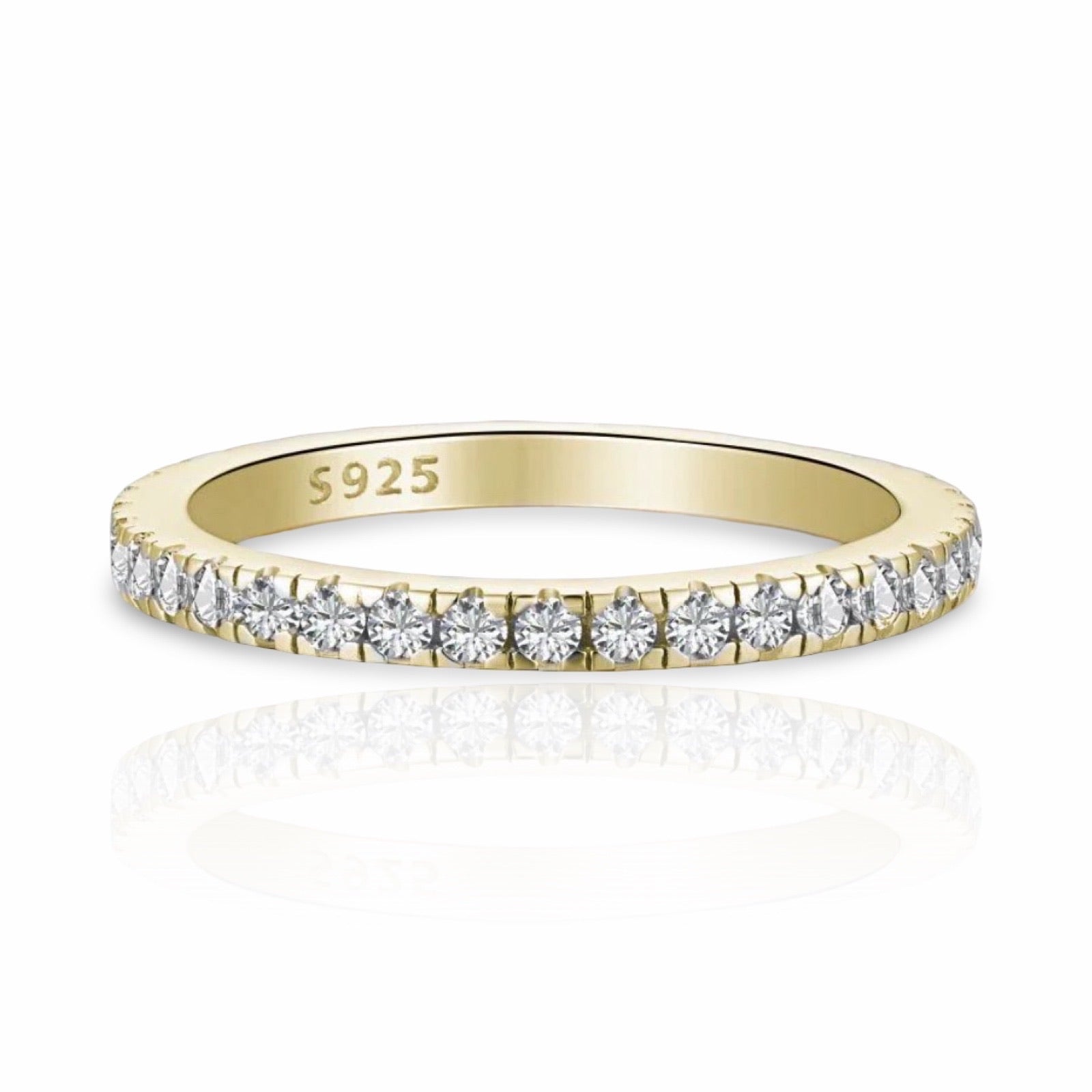 Gold Lumière Ring | 925 Sterling Silver