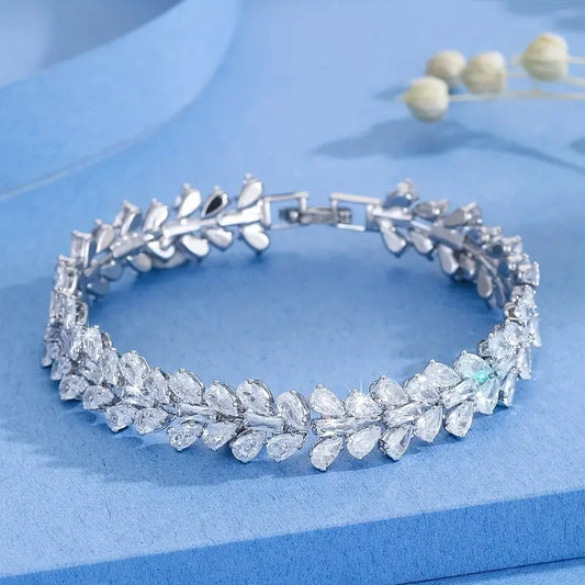 White Golden Plated Bracelet