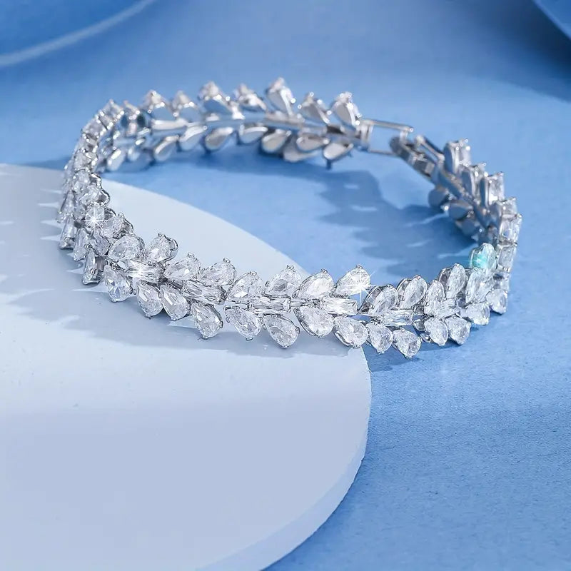 White Golden Plated Bracelet