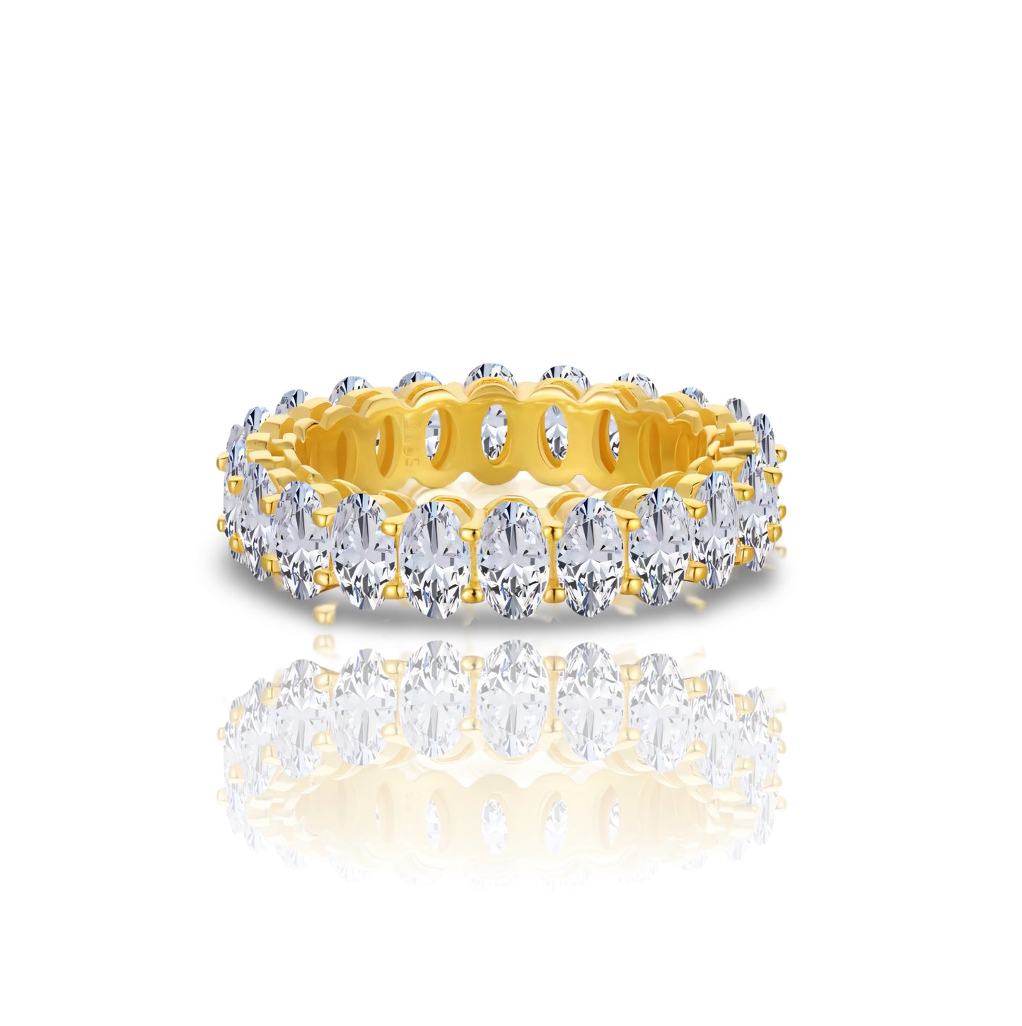 Gold Eterna Glow Ring | 925 Sterling Silver