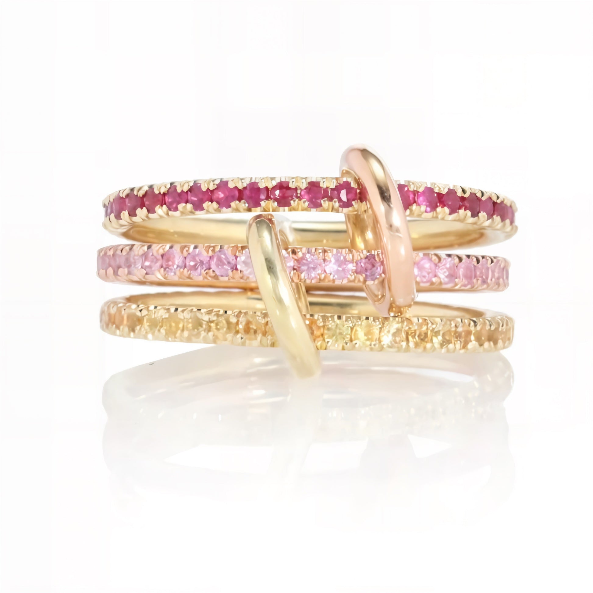 Sunset Trio Ring | 925 Sterling Silver