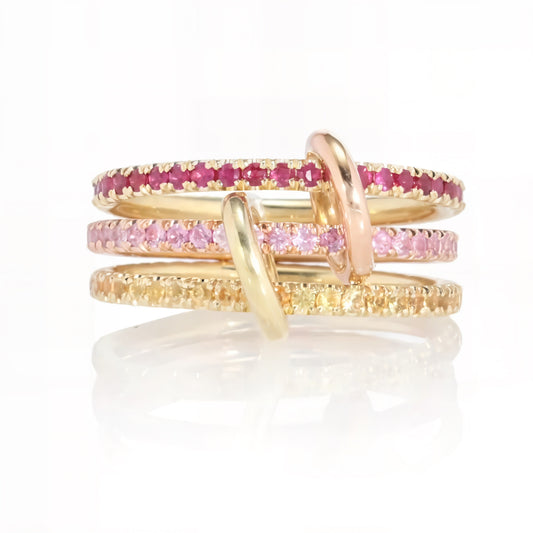 Sunset Trio Ring | 925 Sterling Silver