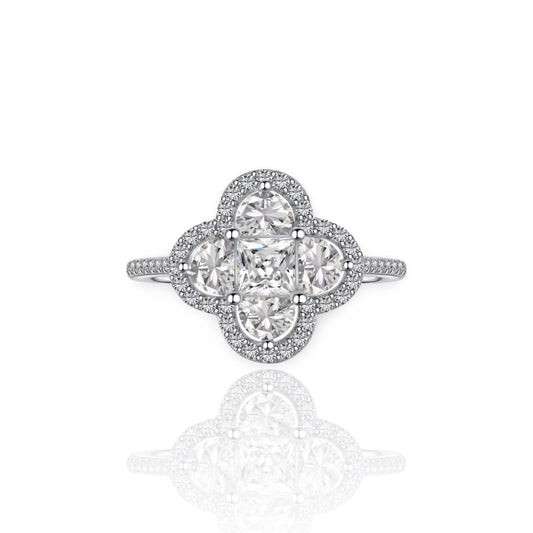 Silver Clover Ring | 925 Sterling Silver