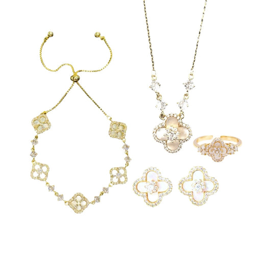 Gold Diamond Bloom Set