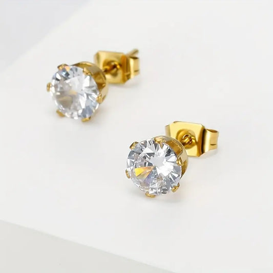 18K Golden Plated Stainless Steel Earrings